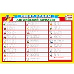 Плакат " Мир поздравлений " 941 А3 Пишу буквы Английский алфавит