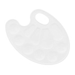 Палитра " Цветик " пластик овальная 15,5*21см 10ячеек