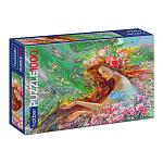 Пазлы " Hatber " 1000элементов Девушка Весна 68*48см, картонная упаковка