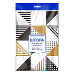 Штора для ванной комнаты " Интерпак " Геометрия, 180*180см, 35мкм