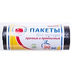 Мешки для мусора " Avikomp "  30л 30шт черные, толщина 7мкм, в рулоне, ПНД