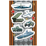 Наклейка " Мир открыток " 0-11 А6 Военная техника