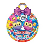 Медаль карт D=100мм " Мир открыток " 7-06 Выпускник детского сада Совята, блестки, текст