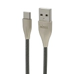 Кабель сетевой USB - Type-C " Mirex " BC-017t тёмно-серый металлик, круглый, 1,2м, 2,4А, ПВХ