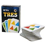 Игра карточная " Задира " Tres mini (аналог игры Uno), состав: 108 карточек, картонная упаковка 7*4см