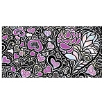 Конверт для денег " Мир открыток " 2-17 Без названия- Ажурные сердца, 165*85мм, фольга