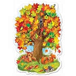 Плакат фигурный " Праздник " 975 А1 Клен осенний, без отделки