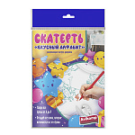 Скатерть-раскраска одноразовая " Avikomp " Вкусный алфавит 110*150см, 20мкм, ПСД, пакет, европодвес