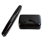 Дорожный набор " Миленд " Дуэт Черный в наборе: мыльница 8,5*5*3см, футляр для зубной щетки 19,5*2*2см, пластиковый