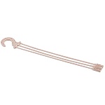 Подвес для кашпо " Миленд " Пудровый, пластик, 53см