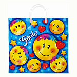 Пакет ПЭ " Интерпак " с пластиковой ручкой ПВД, 37*34см 80мкм Лайк