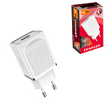 Блок питания сетевой " FaisON " C42А Vast белый, 2.4А, QC3.0, USB, пластик (кабель в комплект не входит)