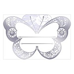 Банкетная карточка без надписи " Открытая планета " 150 Бабочка, 58*88мм, фольга