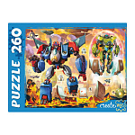 Пазлы " Рыжий кот " 260элементов Мир трансформеров №24 34,5*50см, картонная упаковка 18,6*13,2*3,6см