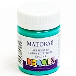 Краска акриловая " Decola " 50мл матовая мятная