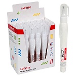 Корректирующая ручка " deVente " 12мл, металлический наконечник, морозоустойчивая, быстросохнущая, картонный дисплей