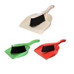 Совок для мусора " Милих " Классик, с щеткой, пластиковый, ассорти (без возможности выбора цвета)