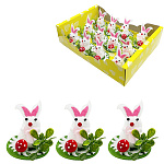 Набор пасхальный " KWELT " Кролики с грибочком, 12шт, 5*5*5,5см, картонная упаковка 25*17*6см