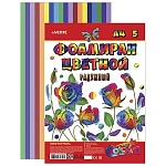 Фоамиран " deVente " А4 5л 1цв 2мм радужный, пластиковый пакет, европодвес