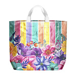 Сумка ПП многоразовая " Интерпак " с петлевой ручкой, 60*50см 160мкм Вероника