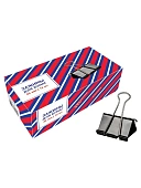 Зажим д\бум. мет. цветные deVENTE 41мм., 12шт/уп.