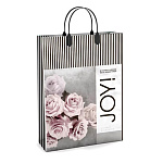 Пакет ПЭ " Интерпак " с пластиковой ручкой МП, 30*40см 150мкм Момент