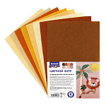 Фетр цветной " Mazari " А4 8л 8цв 1мм Бежевый ассорти, мягкий, пластиковый пакет, европодвес