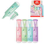 Набор текстовыделителей 4цв, 1-5мм, Fluo Pep's Flex Pastel " Maped " картонная упаковка, европодвес
