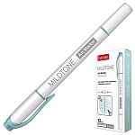 Артмаркер " Hatber " Mildtone Pastel Бирюзовый, двухсторонний, 1,0-4,0мм, пулевидный/скошенный, круглый корпус, картоннная упаковка