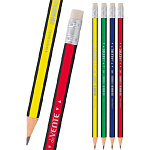 Карандаш deVENTE HB трехгр.корп.пластик с ластиком