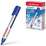 Маркер для доски " Erich Krause " Tank LW-600 синий 2,5мм пулевидный наконечник