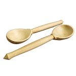 Набор деревянных заготовок из липы " Мастерская РуТвор " Ложка столовая 190мм + Ложка чайная 145мм