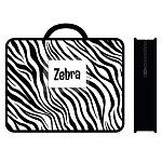 Папка с ручками А4, пластик, 1 отделение, 75мм, Zebra " Пчелка " 330*260*75мм