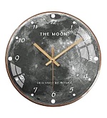 Часы настенные " Миленд " d=30см Луна, без защитного стекла, питание от 1 батарейки АА, батарейки в комплект не входят, материал- МДФ, пластик, картонная упаковка