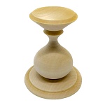 Деревянная заготовка из липы " Мастерская РуТвор " Подставка под яйцо, h= 75мм d=65мм