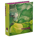 Папка-регистратор А4 " Expert Complete " Мраморность (Marbling) Trend сборная 75мм зеленая, глянцевый ламинированный картон