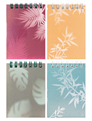 Блокнот А7 Моноколор Пастель 40 листов, клетка, на гребне