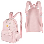 Рюкзак " Sanvero " 42*30*18см розовый, 1 отделение, карман на молнии спереди, боковые карманы на резинке, водоотталкивающая композитная ткань, ручка-петля