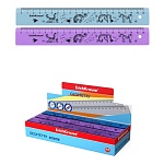 Линейка " Erich Krause " Zen Cat 20см пластиковая, ассорти, дисплей