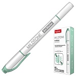 Артмаркер " Hatber " Mildtone Pastel Мятный, двухсторонний, 1,0-4,0мм, пулевидный/скошенный, круглый корпус, картоннная упаковка