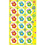 Наклейки-похвала " Мир открыток " 0-11 А6 Цветочек- Отлично, хорошо, старайся, без отделки