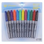 Набор маркеров " Basir " 12 цветов 2-5мм перманентные