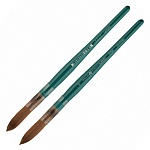 Кисть " Ладога " синтетика круглая №10 короткая ручка, пластиковая обойма