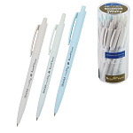 Ручка шариковая автоматическая " Bruno Visconti " SlimClick.Milk, синяя 0,5мм, толщина письма 0,4мм, пластиковый корпус, покрытие soft-touch, цвет корпуса - ассорти, пластиковый клип, пластиковый тубус