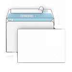 Конверт С6 (114*162мм) белый, отрывная лента, 80г/м, прямой клапан