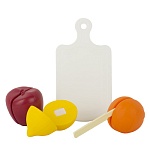 Игровой набор " Совтехстром " Режем фрукты, в наборе: лимон, апельсин, яблоко, нож, доска разделочная, пакет 19*19*7см