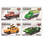 Конструктор " Военная техника " Armed Forces, 14,5*10,5*2,5см, ассорти, 4 дизайна (без возможности выбора дизайна), состав набора: 12-18 деталей, инструкция, картонная упаковка 29*17*12см