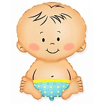 Шар фольгированный фигурный " Браво " 14"/36см Малыш