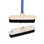 Щетка " Милих " Хозяюшка, мягкая, пластиковая, деревянная ручка