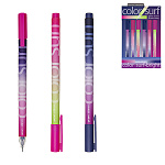 Ручка гелевая " Bruno Visconti " ColouSurf. Bright, синяя 0,38мм, толщина письма 0,4мм, пластиковый корпус, покрытие soft-touch, цвет корпуса - multicolor, колпачок с клипом, сменный стержень, картонный дисплей